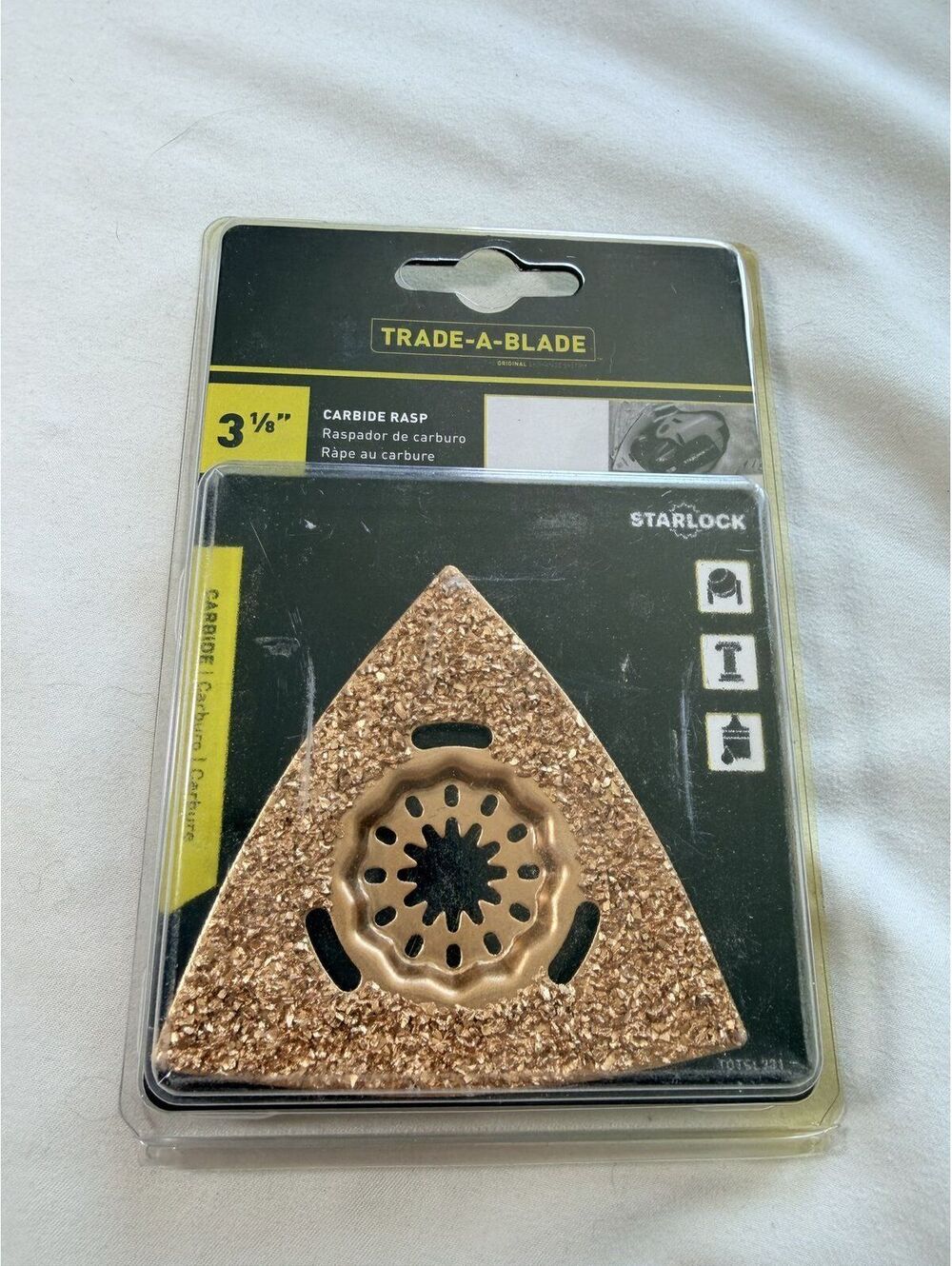 Starlock Triangular Carbide Rasp Oscillating Blade 3-1/8 in Delta Grout